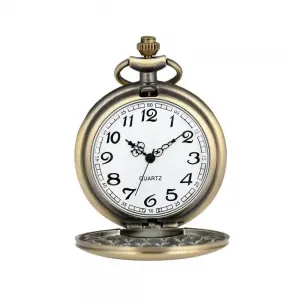 NEW 동색 체인 목걸이 회중 시계 골동품 빈티지 레트로 석영 펜던트