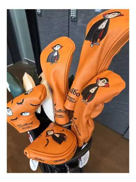 (정품)말본커버 버킷 오렌지 헤드커버4종+8아이언세트