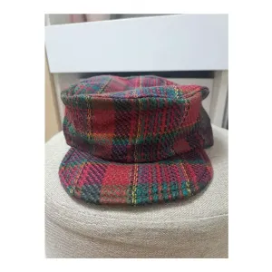빈티지 체크 여성 빵모자 캡모자 팔각모 뉴스보이캡